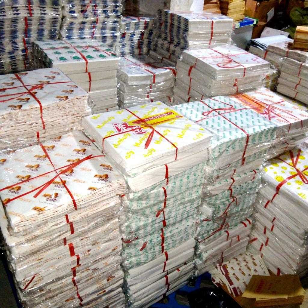 新款直销汉堡纸订做 防油纸袋 老北京鸡肉卷面包西点食品包装纸90