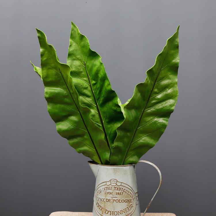 直销新款户外摆件仿真PU蕨叶 摆件绿植装饰叶假叶子客厅n仿真植物