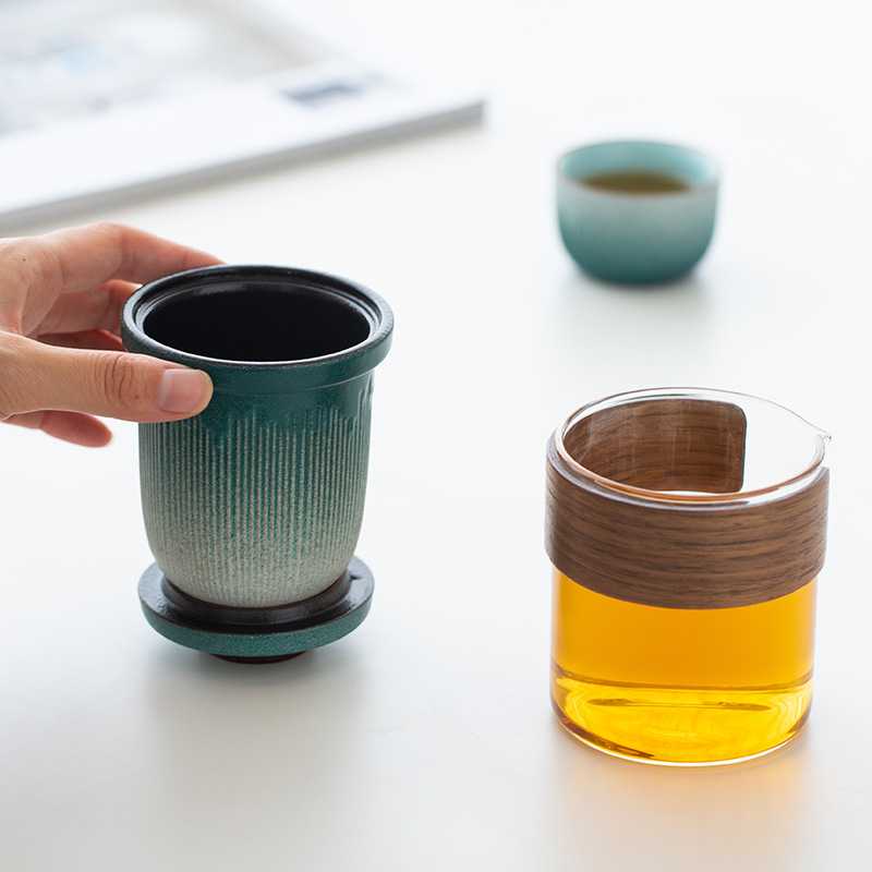 新款直销快客杯旅行茶具套装便携式包一壶二杯单人户外随身茶杯小