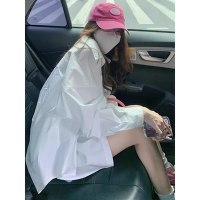 慵懒宽松高级白色衬衫外套女春夏2026新款设计感小众内搭衬衣上衣