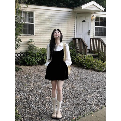 早春韩系穿搭江浙沪富家千金miu系连衣裙子高级感御姐小香风套装