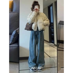 羽绒棉服女短款棉衣韩系秋冬新款宽松高级感小个子加厚面包服外套