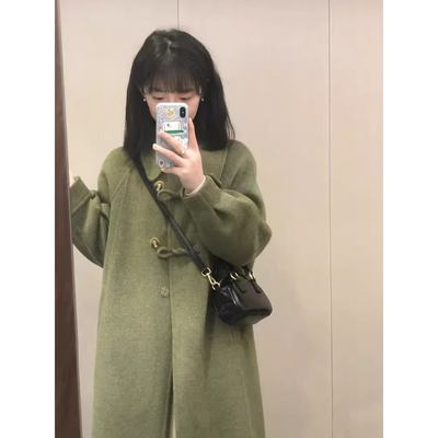 加绒厚毛呢大衣外套女保暖呢子秋冬新款高级感小个子赫本风超好看