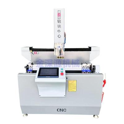 小钢炮钻铣机铝合金门锁孔开槽钻孔铝合金门窗锁盒钻孔数控钻铣机