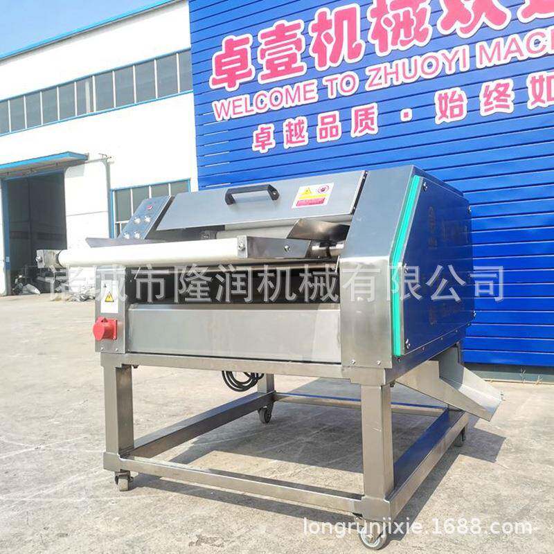 供货鸡脖子剥皮机 鸡腿琵琶腿连续式去皮机 干净快速