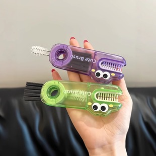 杯刷三合一刷杯子神器水杯刷杯盖缝隙清洗奶瓶刀片刷保温杯口刷子