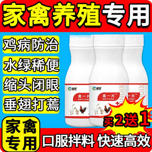 雄牧禽一正品片养鸡专用药大全鸡病防治小鸭鹅感家禽用冒特效救命
