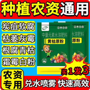 黄枯原粉杀菌剂复合微生物菌剂番茄黄瓜叶面肥中量元素水溶肥正品