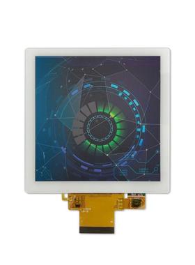 4寸智能家居液晶屏720*720330亮度带白色盖板电容触控