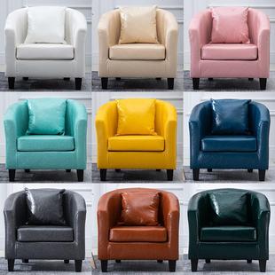 简约现代北欧沙发小户型单人客厅双人三人布艺沙发公寓卧室沙发P^