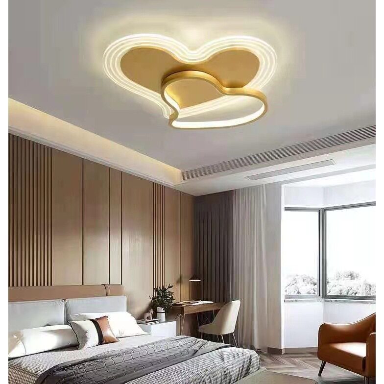 LED心型卧室吸顶灯简约现代