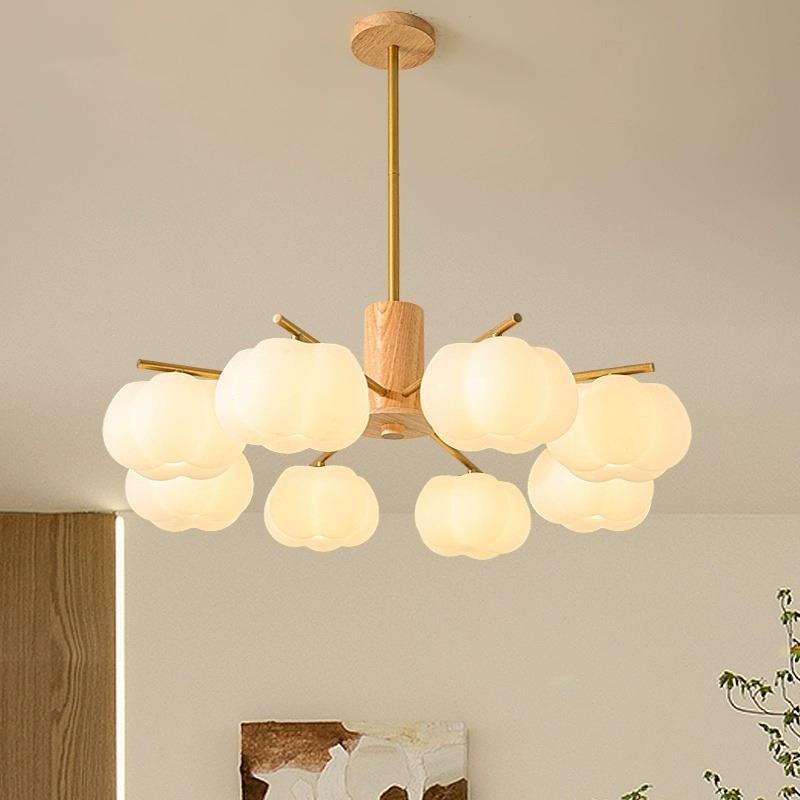 全光谱2023年新款餐厅客厅吊灯奶油风棉花创意现代简约灯具