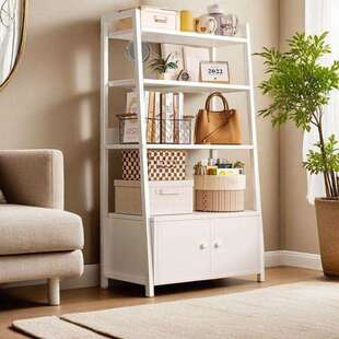 置物架家用多层收纳架客厅落地书架储物架卧室房间展示柜梯形架子