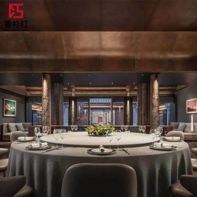 餐饮家具工程案例餐厅卡座沙发餐桌餐椅组合家具连锁餐饮全套家具