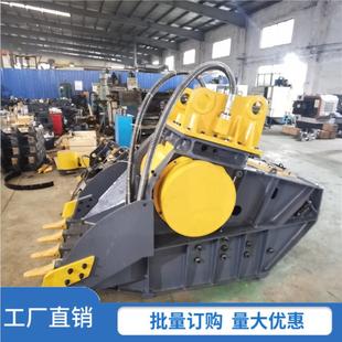 混凝土挖机鄂式破碎斗矿山开采碎石设备20吨多功能破碎挖机碎石斗