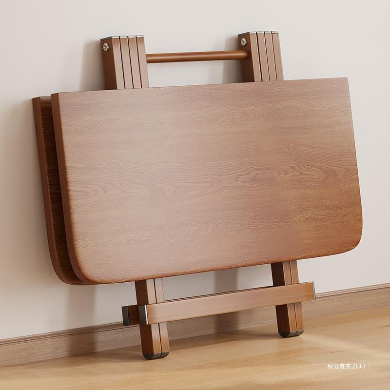 免安装折叠桌家用吃饭桌户外多功能便携式摆摊桌出租房简易餐桌椅