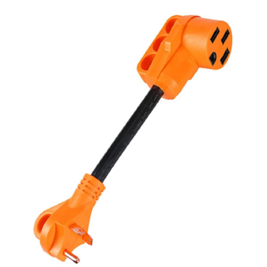 美式房车用15A转50A30A转50A电源转换线黄色耐高温阻燃电源转换线