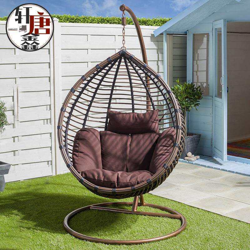 家用阳台吊篮滕椅户外成人秋千鸟巢摇篮椅室内藤条编织网红吊椅