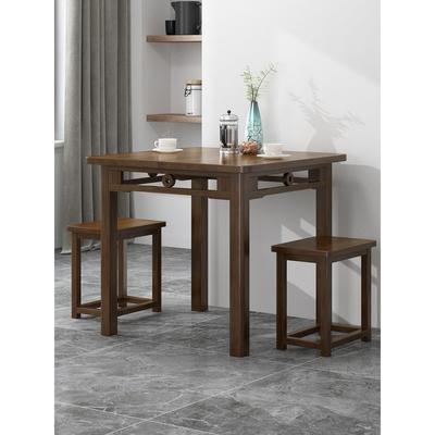 简约四方桌客厅正方形餐桌吃饭桌茶桌实木家用小户型写字学习桌子