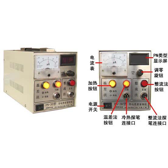 导电类型鉴别仪 PN-30型 冷热探笔法导电类型 整流法温差法