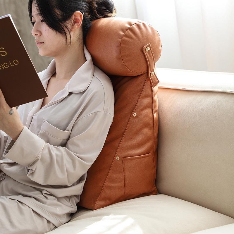 I9AT多功能床上靠垫床头大靠背垫护颈护腰沙发枕头靠枕客厅