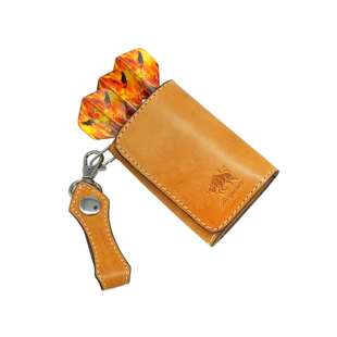 搏成时尚成人飞镖套装意大利植柔真实皮革软式飞镖盒收纳包