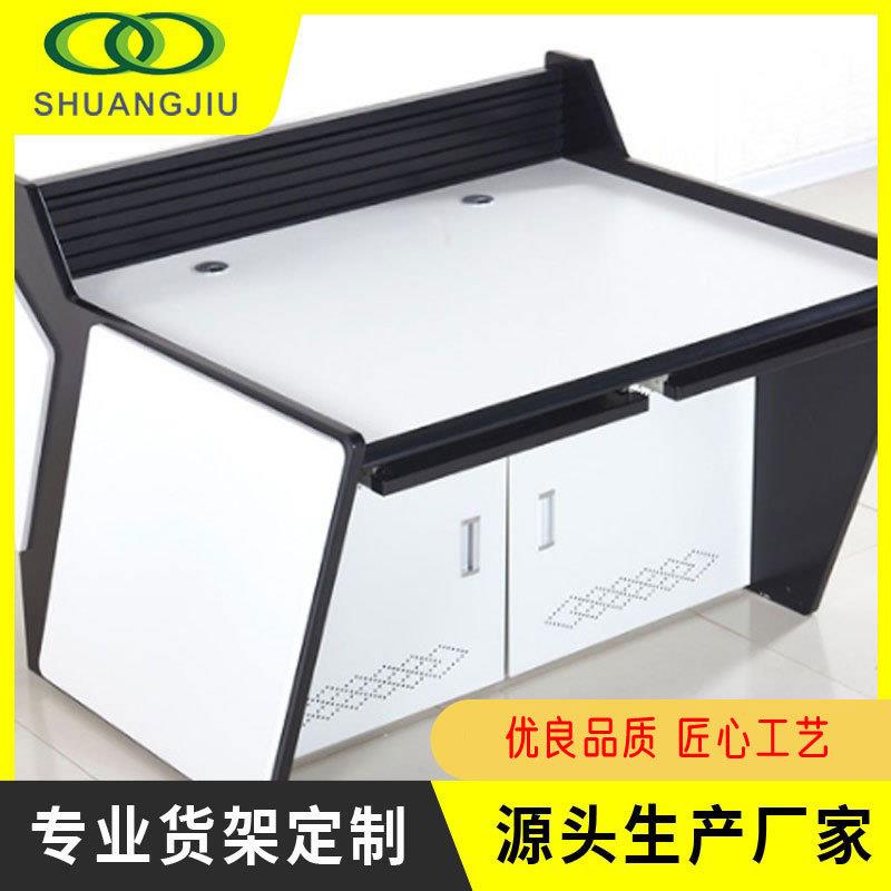 室内单联指挥调度中心控制台双联柜机房电脑桌三联视频监