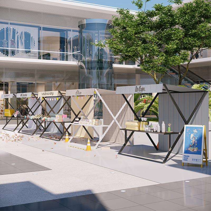 网红集市摆摊架商场广场售卖架步行街美食节展示架夜市促销展货台