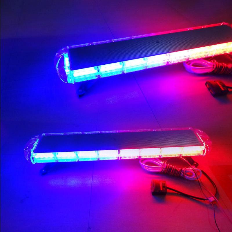 72LED长排警示灯72W72灯长排爆闪灯汽车长排车顶频闪灯吸顶灯