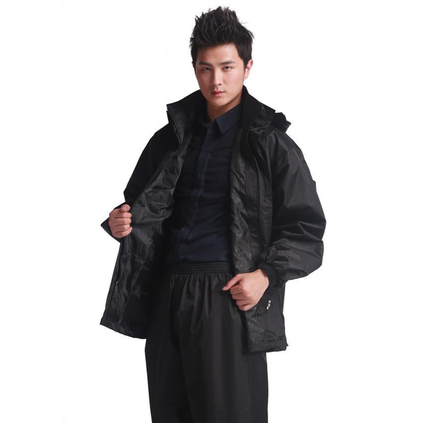 正招反光加厚时尚雨衣工地劳保雨衣套服装男女分体雨衣
