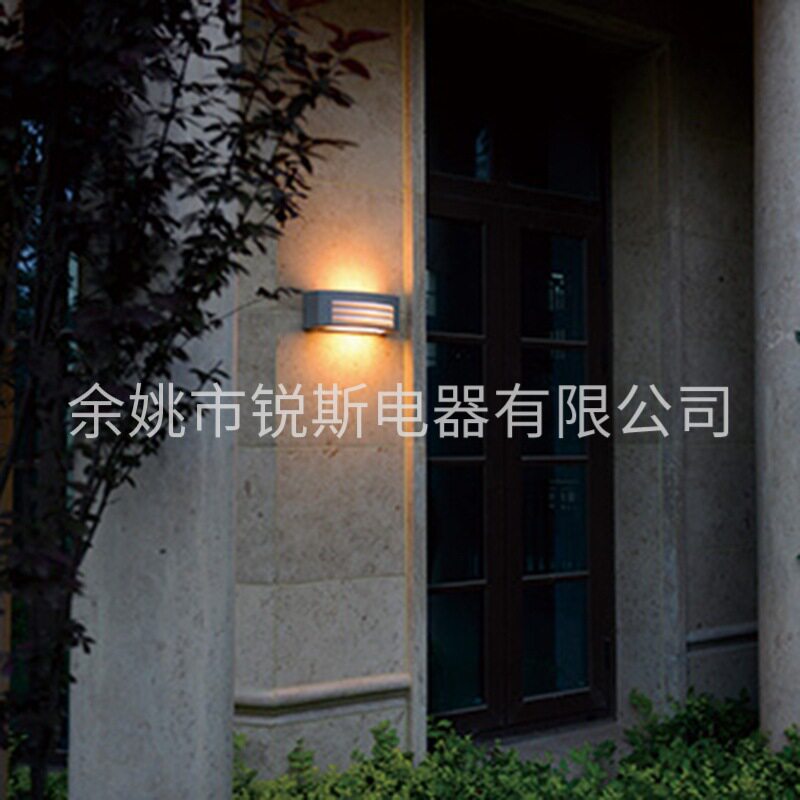 创意半圆弧e27壁灯户外阳台走廊防水走廊灯美式室外露台壁灯