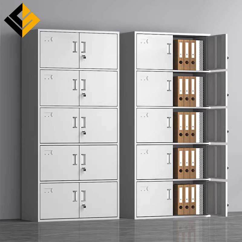 会计财务凭证专用柜钢制五节文件资料档案柜办公室铁皮储物柜柜子