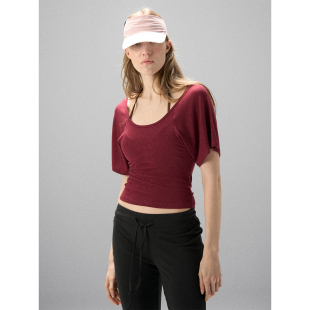 T恤女掐腰修身 天丝亚麻短袖 设计感上衣松弛感穿搭 CHANGE MISS