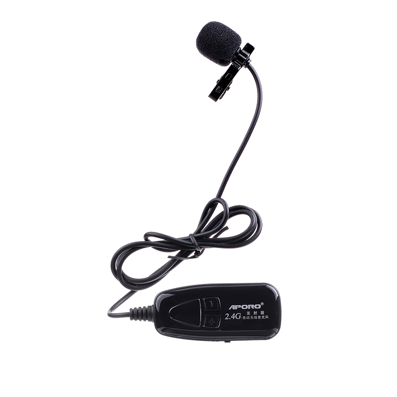 APORO 2.4G无线麦克风 头戴式 领夹式 发射器接收器 话筒耳麦配件