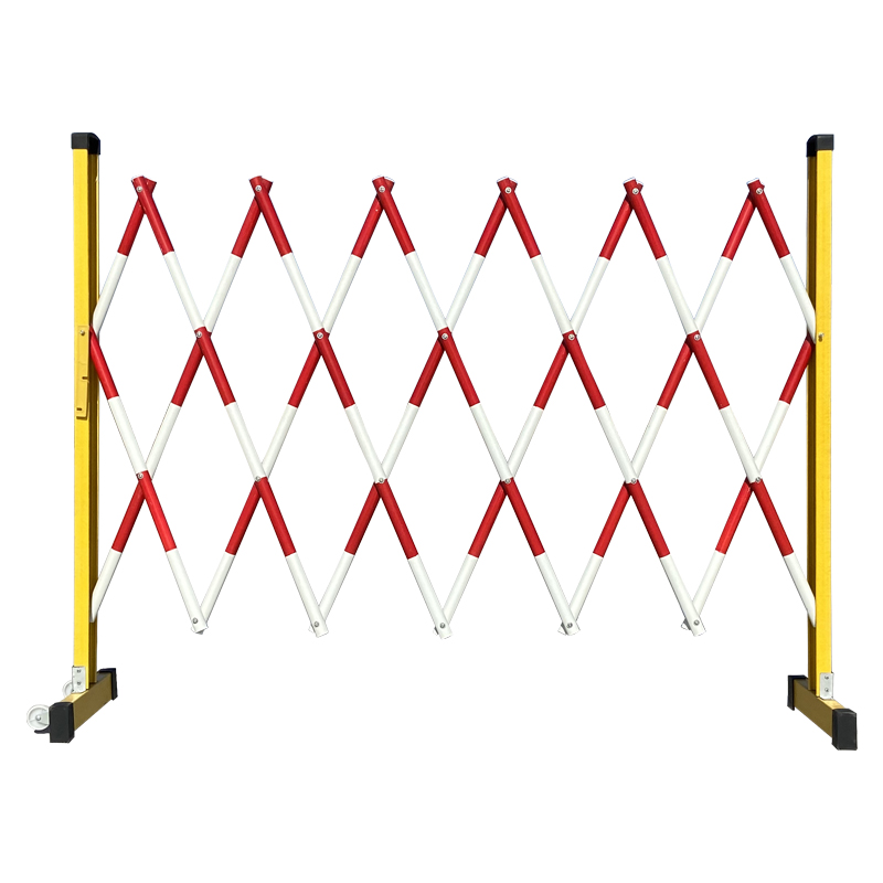 可移动伸缩围栏玻璃钢管式电力安全绝缘隔离栏工厂硬质折叠防护栏