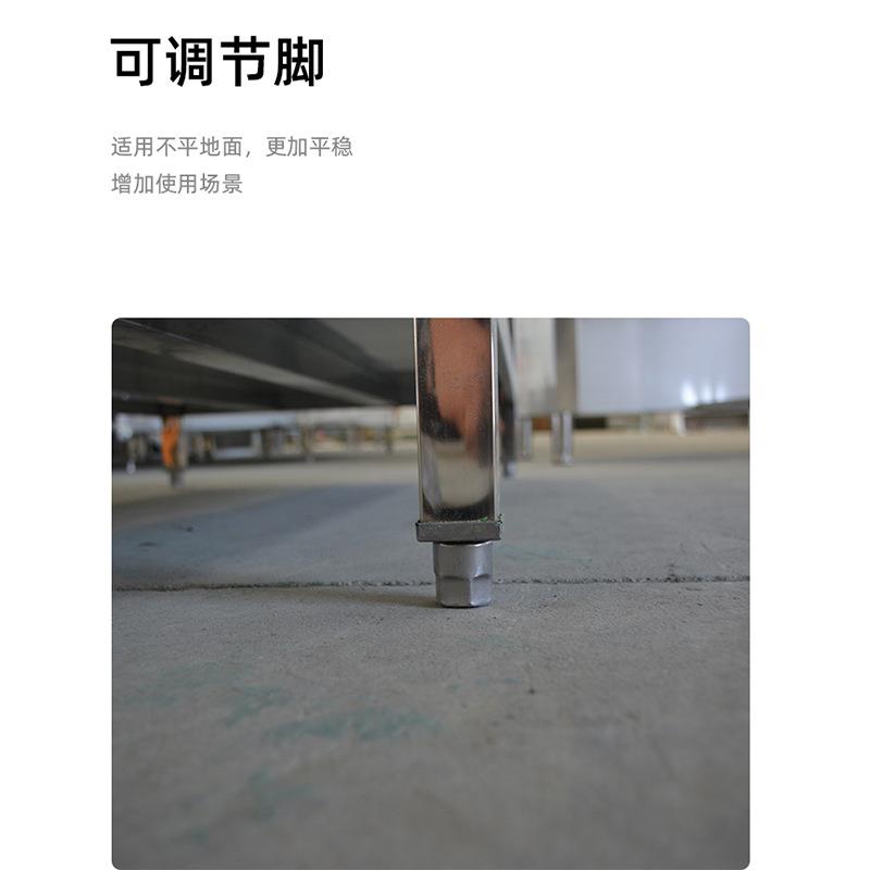 不锈钢组装工作台食堂酒店双层工作台快餐店切菜台饭店操作台