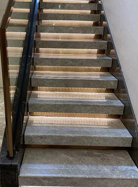 厂家直供然大理石梯踏步43414板别墅家装酒店堂旋大转天楼梯工楼