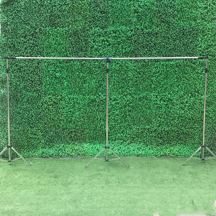 新款幕婚庆道具FIA背景幔架子加厚伸缩不锈钢架婚庆三角帷幔布纱