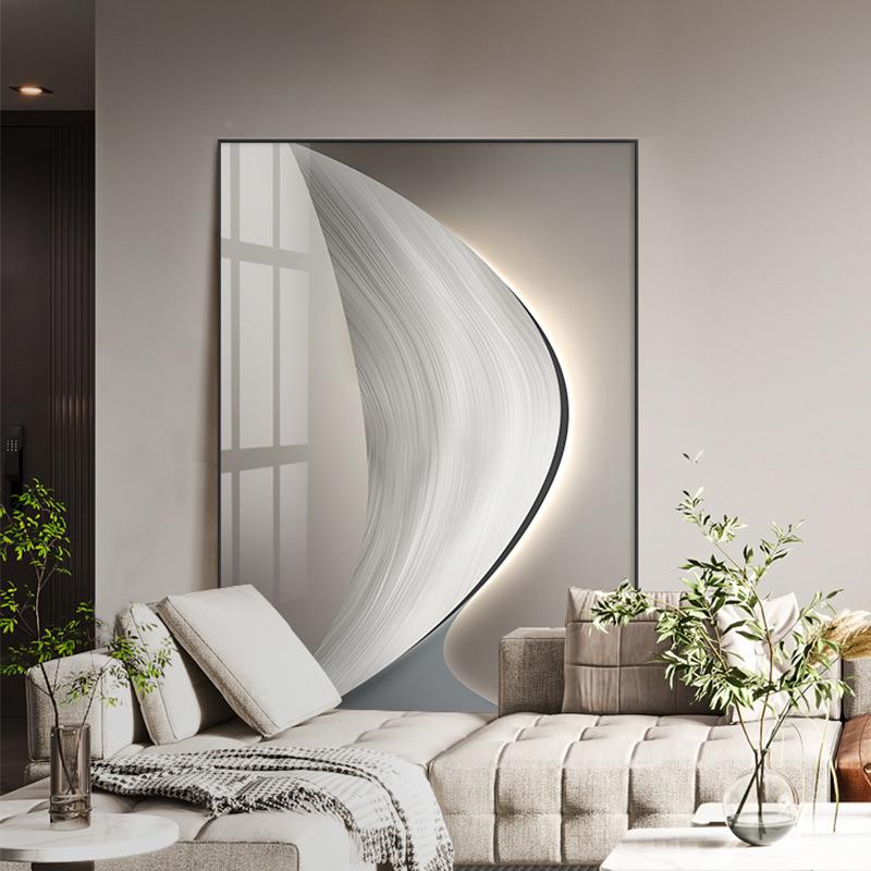 kk335简极抽象玄关装饰画现厅代简约艺样板间走廊客沙发背术景大