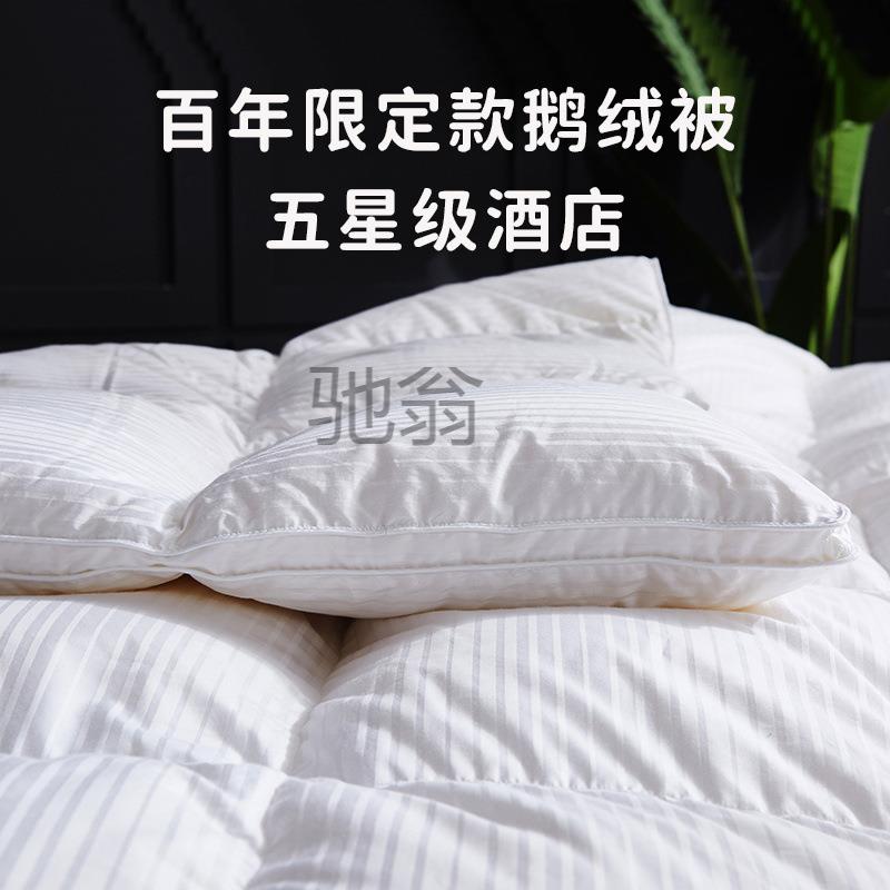 99吊绒135羽绒被100单白家鹅绒高档被子冬人被加厚居酒店双人被芯