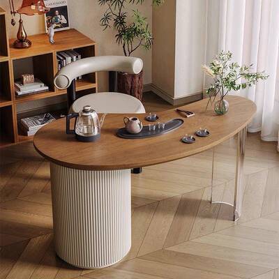 现代用HJQ简约实木原木小型茶台台桌阳组合家客厅椅茶桌泡茶新
