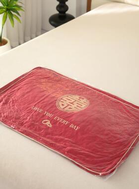 款大红色纯婚庆枕芯一JZ对新装结喜婚新娘出嫁庆枕头女方陪嫁新棉