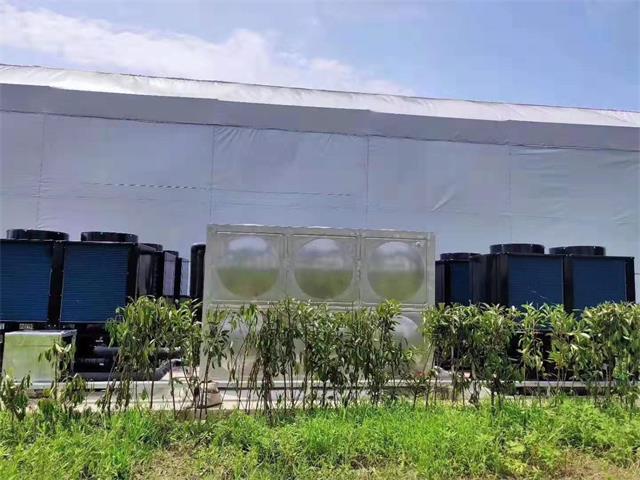 养殖玻璃温室大棚冷暖系统 空气源热泵冷暖系统