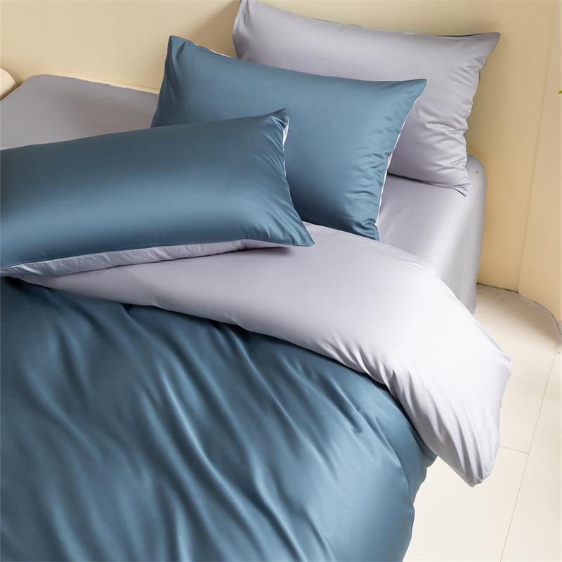 100s四长绒棉件套高贡缎支纯ALQ棉床单床上笠被套罩学生床三件套