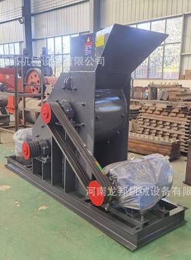 煤矸石击机双无筛底KBB湿料破碎机双极级锤式制砂双式粉碎机