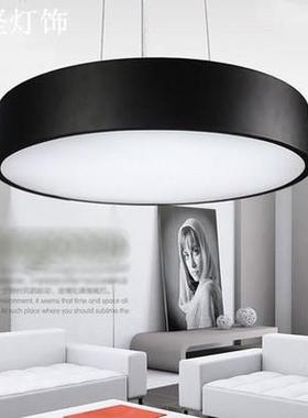厂家直销ED形公吊灯现代简约圆办网咖服PMZ装店健身房环形办L公吊