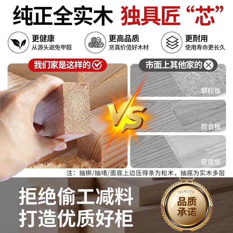 #奶油梳妆台实风纳木卧室柜收斗柜一体床尾现代简约化妆IIY台书桌
