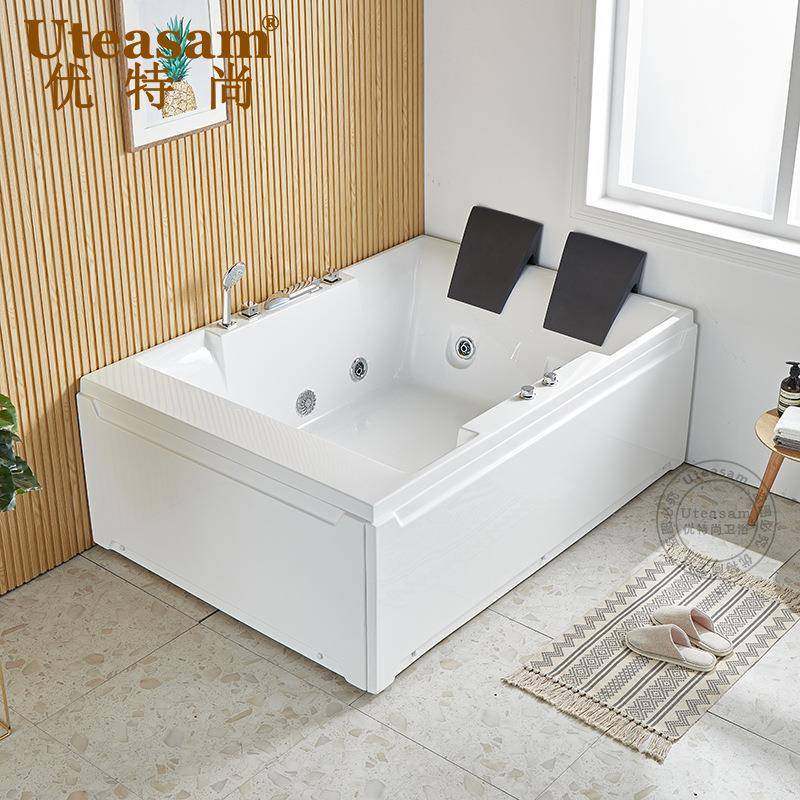 人冲浪按摩浴亚克力酒店民宿51245恒缸温家双用成人情网侣红浴缸