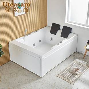 人冲浪按摩浴亚克力酒店民宿51245恒缸温家双用成人情网侣红浴缸