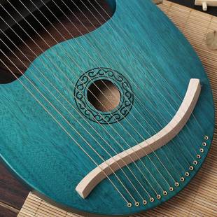 乐鹿角款16NOC音莱雅琴弦小竖琴1lyre里尔琴便携琴里拉琴便6携式